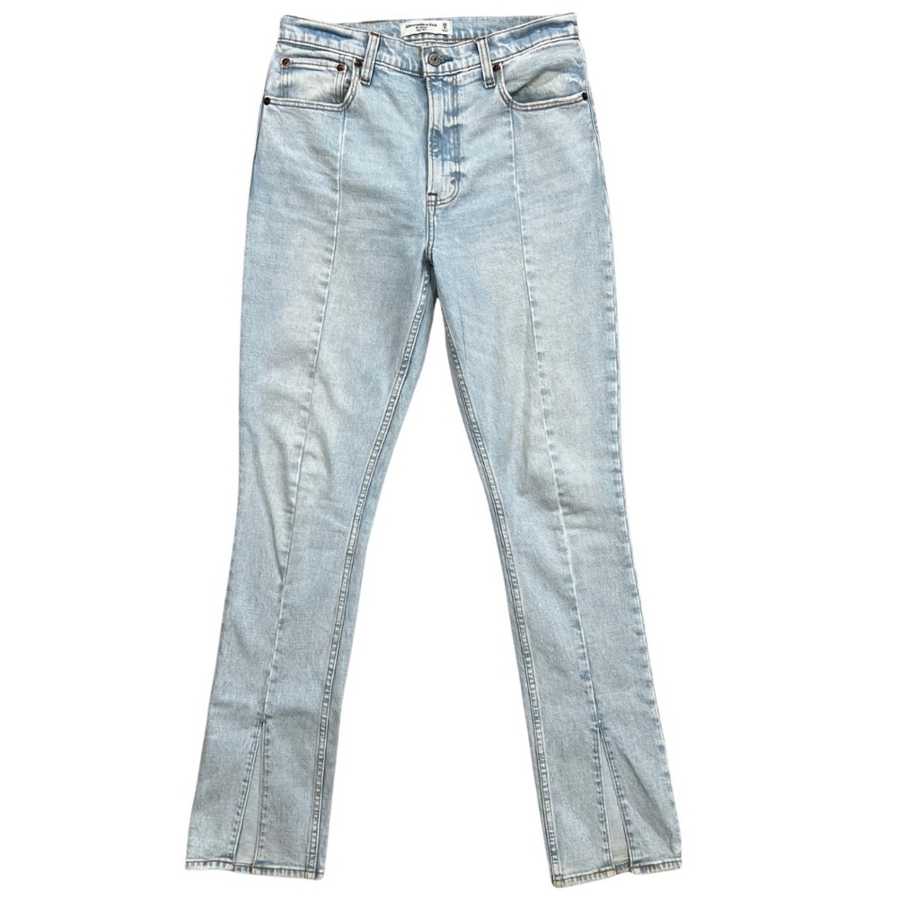 Abercrombie & Fitch High Rise Skinny Jeans 28 Light Wash Stretch